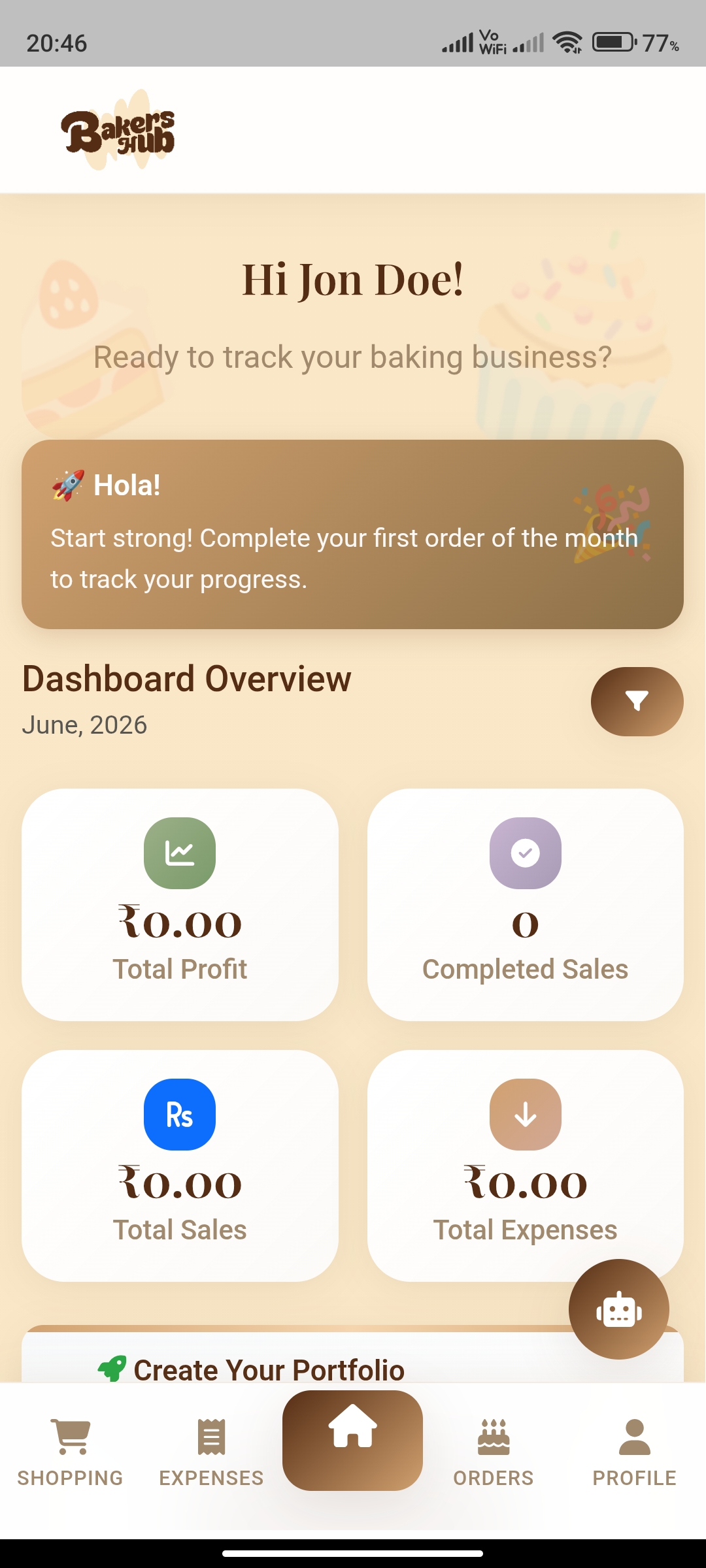 Bakers Hub App Screenshot 1