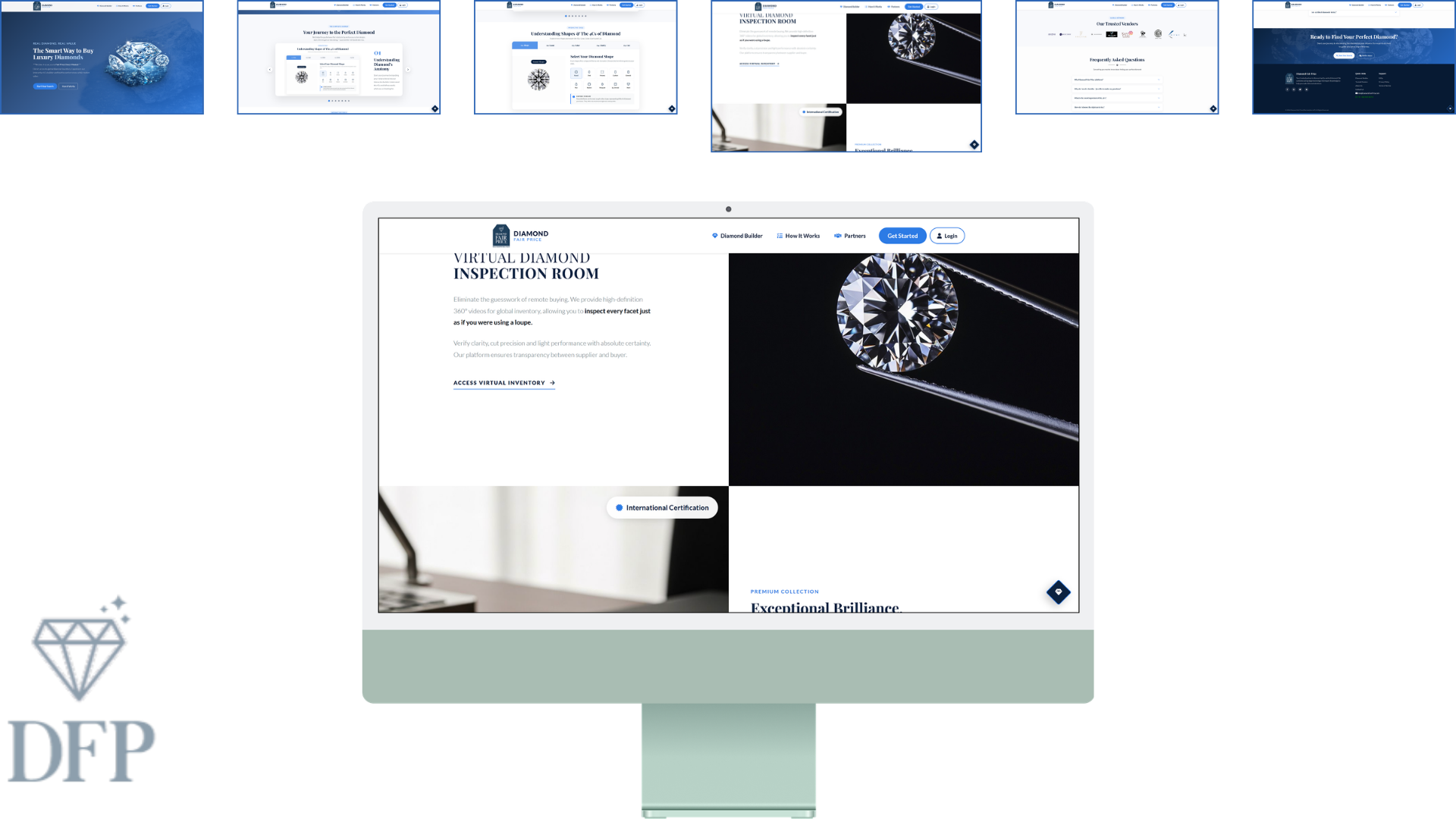 Diamond Fair Price Landing Page
