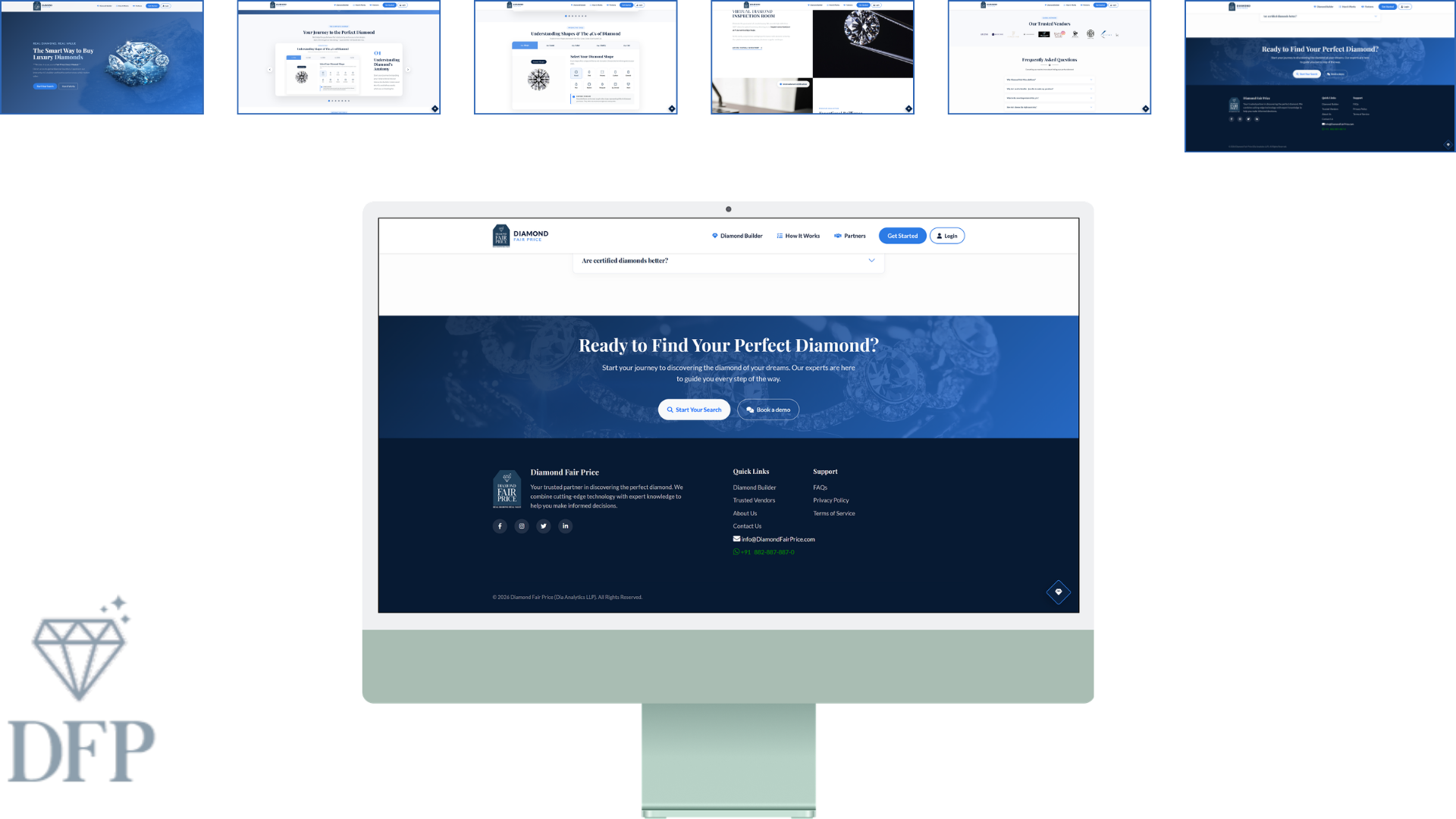 Diamond Fair Price Landing Page