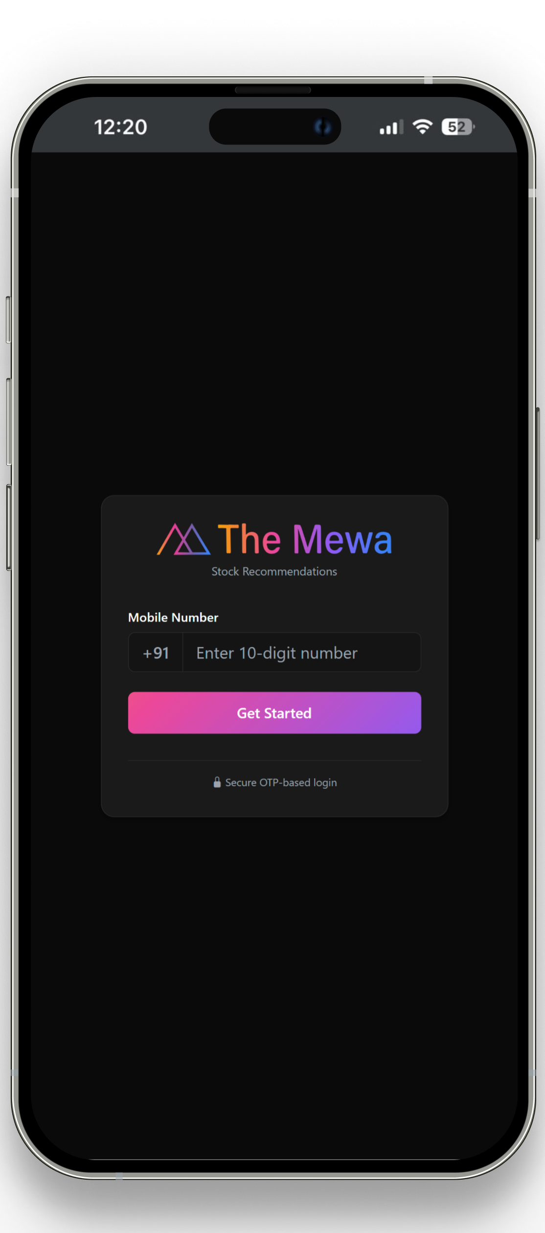The MEWA App Screenshot 1